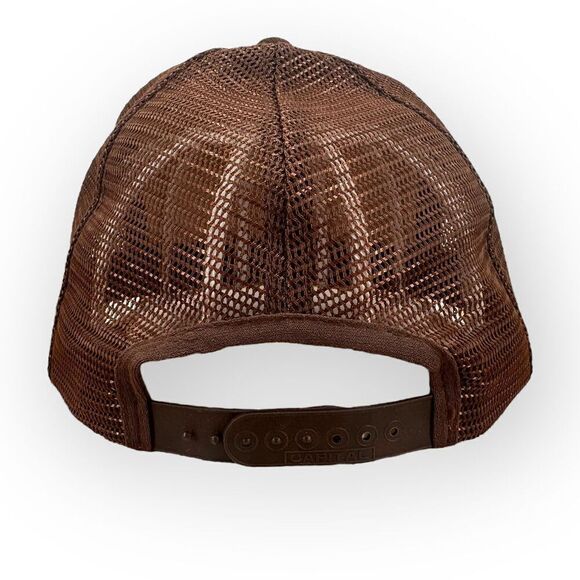 Vintage Smith Automotive Mesh Trucker Hat Brown Snapback Embroidered - Picture 4 of 10